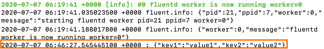 Logs in Fluentd